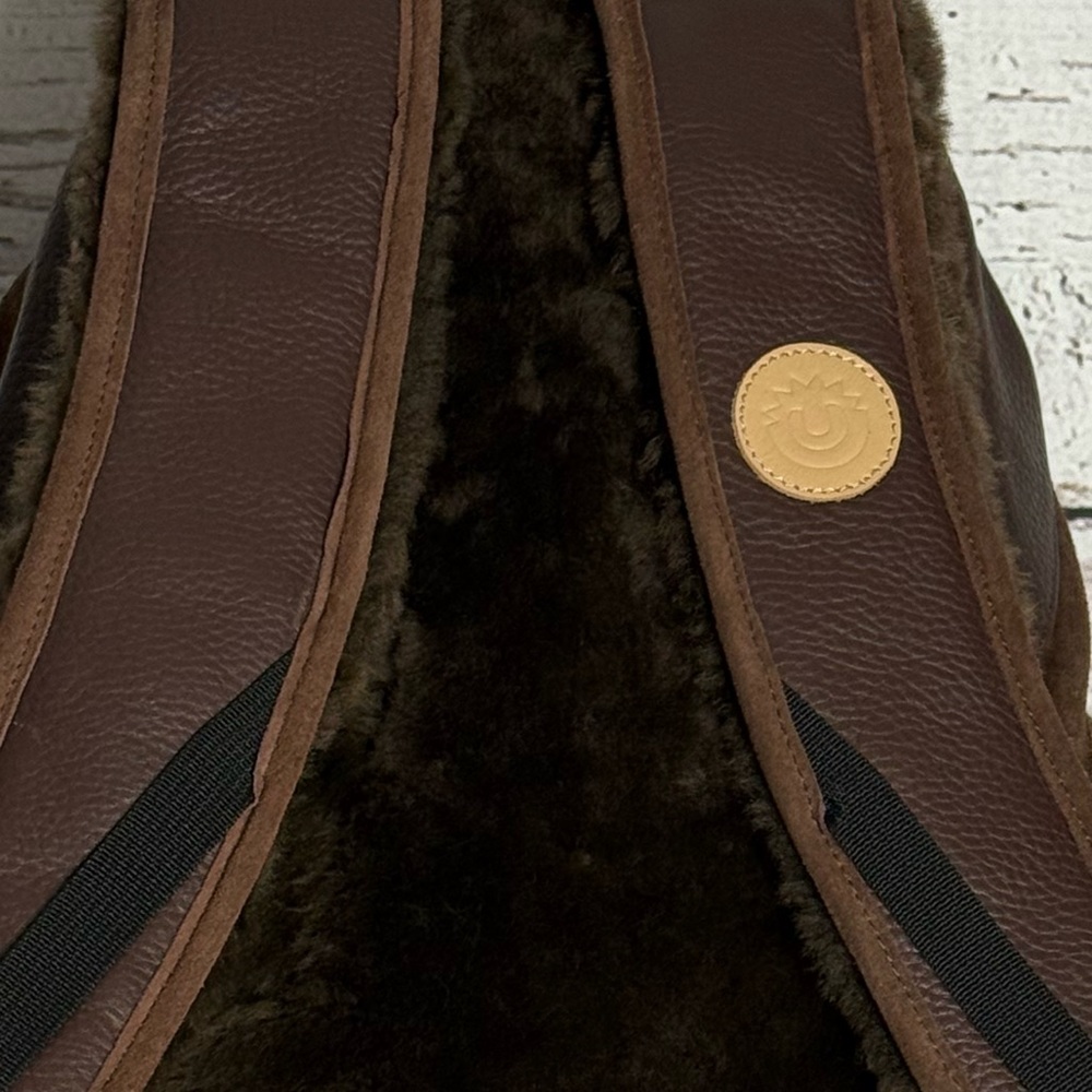 Brown Leather Backpack NWT Unisex - Picture 3 of 8